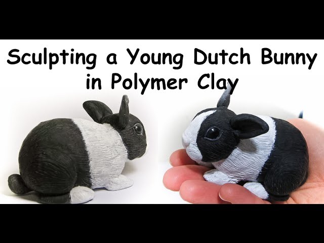 Sculpting a Young Dutch Bunny in Polymer Clay