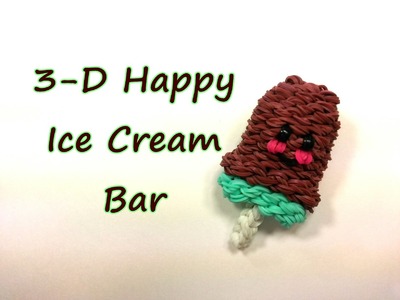 3-D Happy Ice Cream Bar Tutorial by feelinspiffy (Rainbow Loom)