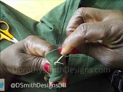 DIY How to Repair Replace Fix a Button on a Shirt Jacket Coat Dress