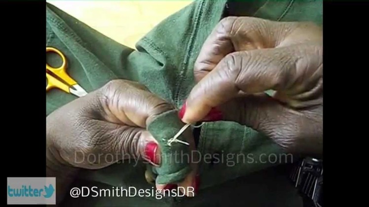 DIY How to Repair Replace Fix a Button on a Shirt Jacket Coat Dress