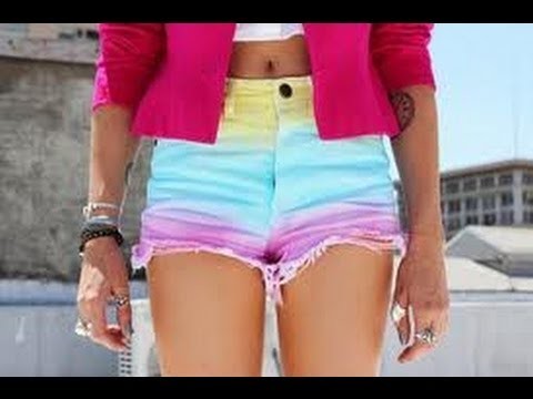 DIY: Ombre Shorts *simple and easy tecnique