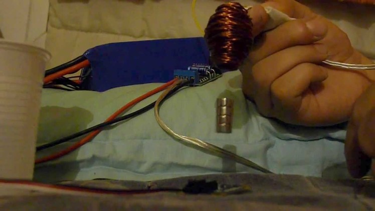 Electromagnetic levitation DIY (22V * 18A burning the coil !) arduino