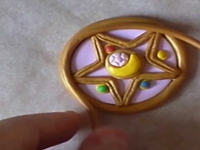 FIMO Clay - Sailor Moon Brooch