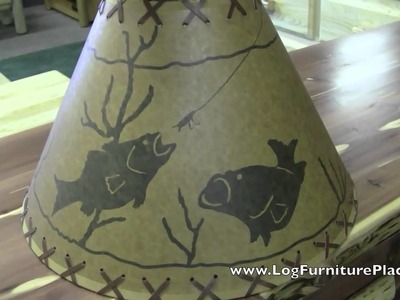 Fish Lampshade | Fishing Lamp Shade | Log Cabin Decor from JHE's
