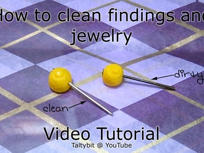 How to Clean Polymer Clay Jewelry Findings that are dark tarnished and ulgy