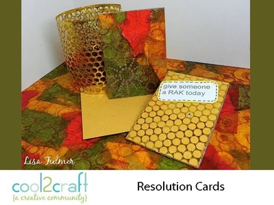 How to Make New Year's Resolution Cards by Lisa Fulmer