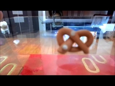 How to make polymer clay pretzel
