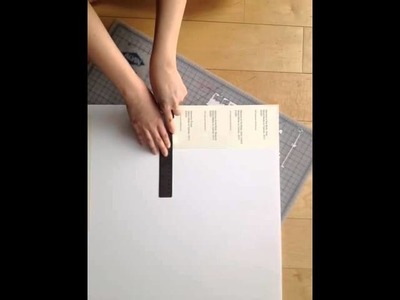 How to mount labels on foamcore pt. 2