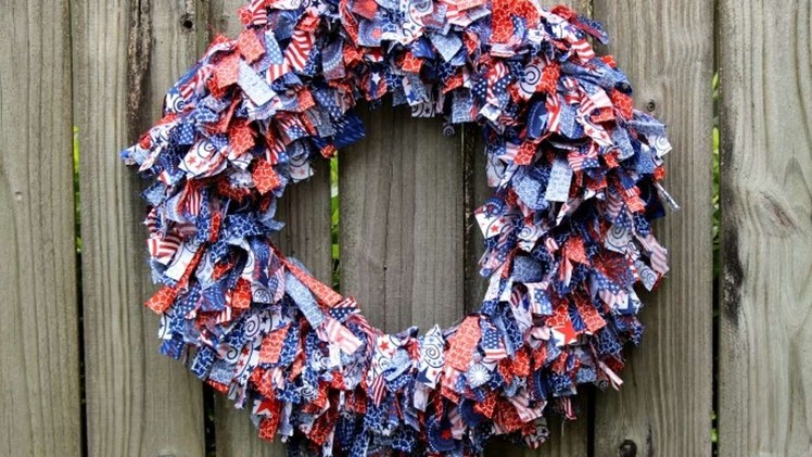 How To Patriotic Rag Wreath - DIY Home Tutorial - Guidecentral