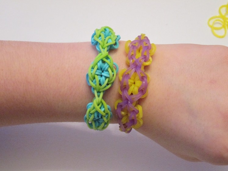 My new original  Triple Flower Rainbow Loom Bracelet design