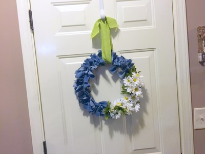Old Blue Jeans to New Wreath