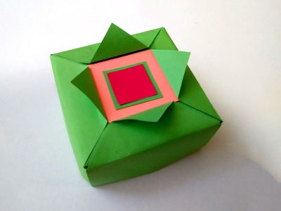 Origami gift box - Easy to do. Great ideas for gift wrapping