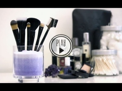P.S.- I made this. Makeup Brush Holder