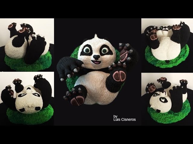 Polymer Clay Baby Panda "Po"  Kung Fu Panda Tribute