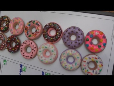 Polymer Clay Donut Magnets by Kreative Krafts
