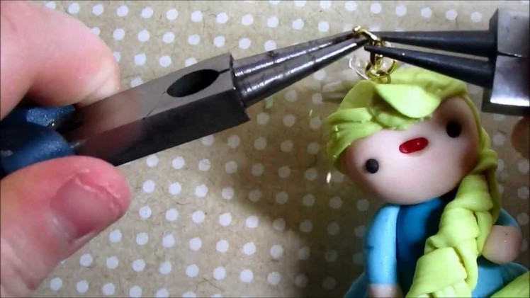 ♥♥Polymer Clay Elsa from Frozen Key chain Tutorial♥♥