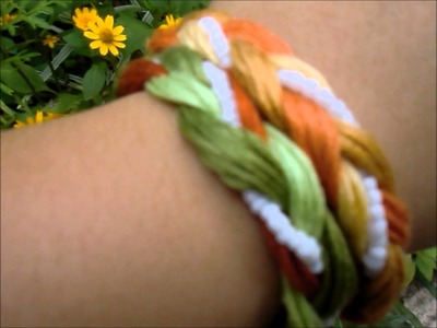 Pretty Braided Bracelet :) DIY howto :)
