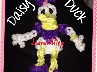 Rainbow Loom bands Daisy Duck - Disney Mickey Mouse Clubhouse figure by Lumefinity - How to