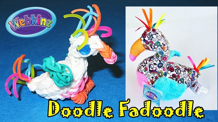 Rainbow Loom: "Webkinz Doodle Fadoodle" inspired by Ganz (made with Loom bands)