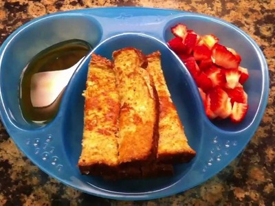Toddler Meal Idea: Whole Wheat French Toast with Strawberries