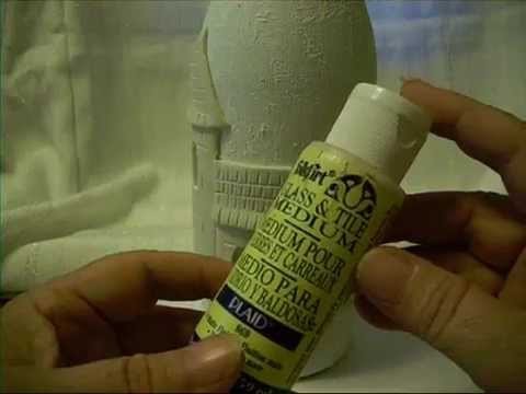 Altered Art Bottle Polymer Clay Italian Villa tutorial pt1