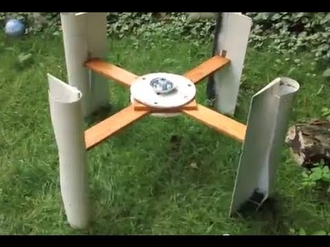Build #3 of Vertical Axis Wind Turbine from Wood Siding
