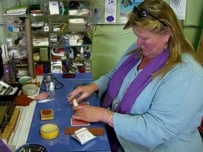 Concord, Mass., artist Hilary Taylor demonstrates how to make silver jewelry