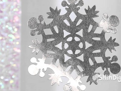 Decorative Hanging Silver Snowflakes - Party Supplies - Shindigz Christmas Decorations