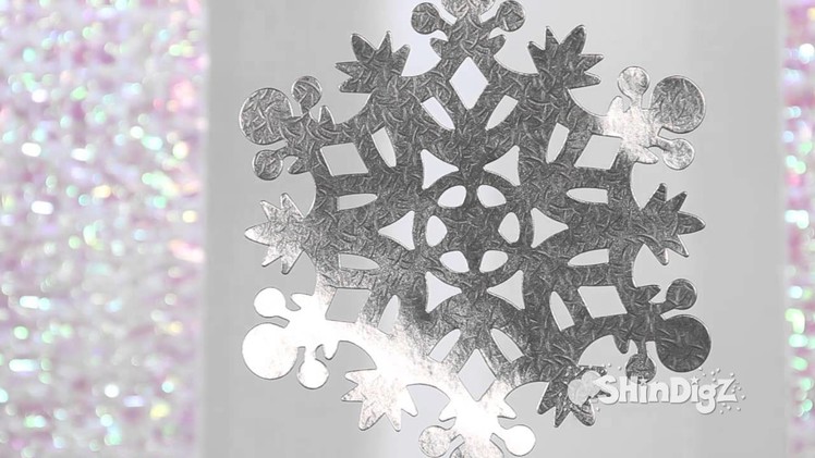 Decorative Hanging Silver Snowflakes - Party Supplies - Shindigz Christmas Decorations