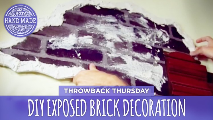 DIY Creepy Exposed Brick Wall Decoration - Throwback Thursday - HGTV Handmade