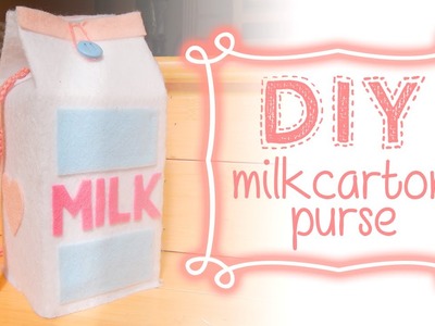 DIY: Milk Carton Shoulderbag.Purse