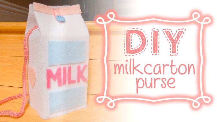 DIY: Milk Carton Shoulderbag.Purse