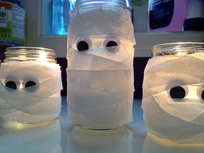 DIY: Mummy Candle Holders ♡ Theeasydiy #RoomDecor