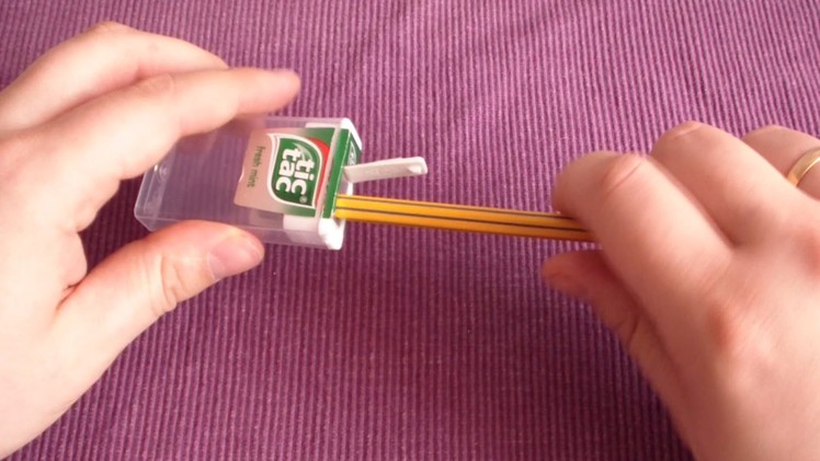 DIY pencil sharpener container