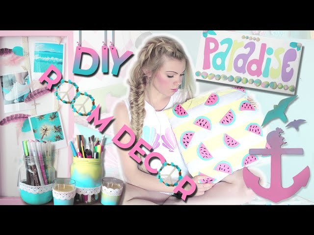 Easy DIY Room Decor Projects for Summer ♡ Pillows, Wall Arts, & +