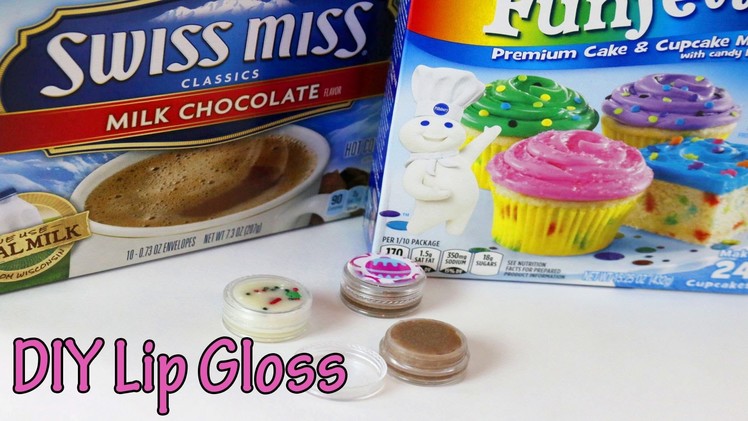Funfetti Cake Batter lip gloss DIY | How to make Hot Cocoa lip gloss