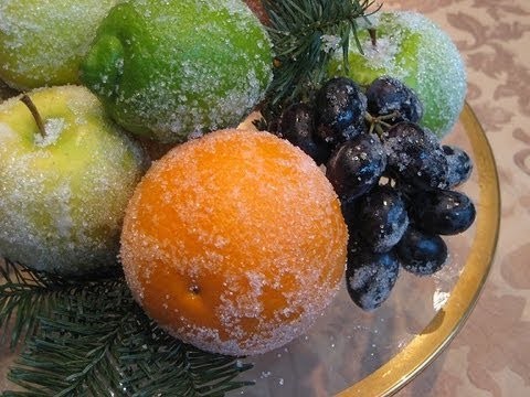 Holiday fruit decorations