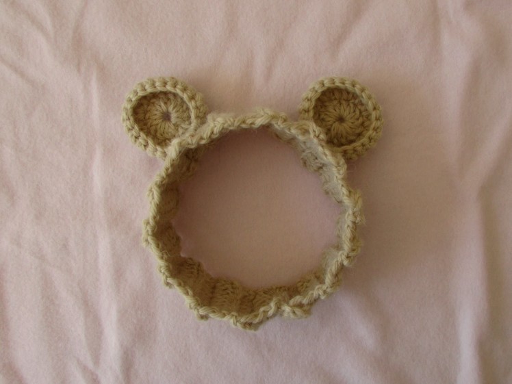 How to crochet a teddy bear headband - crochet for beginners