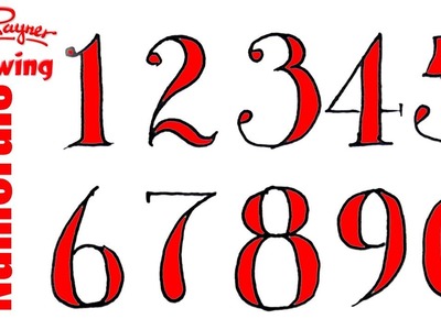How to Draw Fancy Numbers