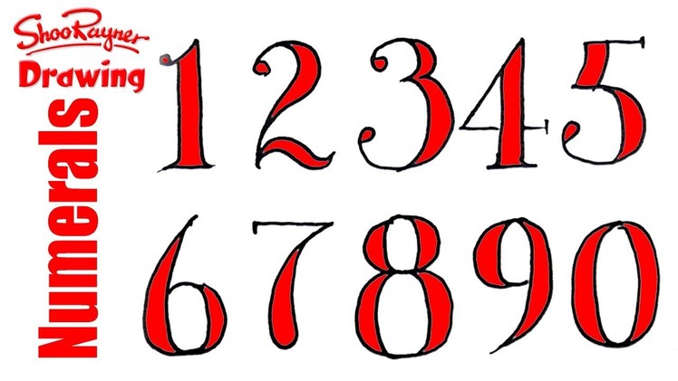 How to Draw Fancy Numbers