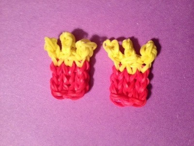 How to Make a French Fry Charm on the Rainbow Loom - Original Design