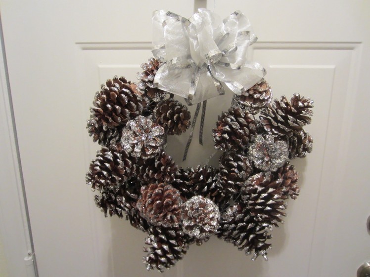 How To Make A Pinecone Wreath in 6 easy steps - Xmas Outdoor Decorations