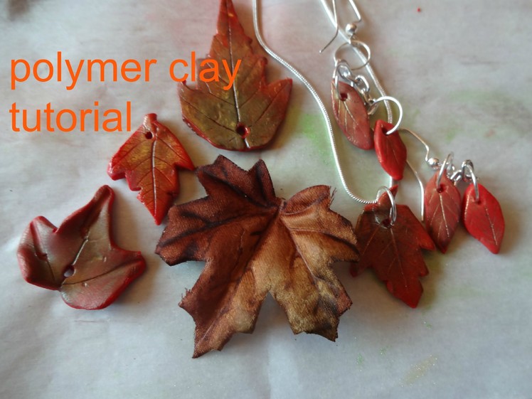 How to make fall leaves with polymer clay