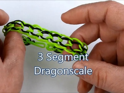 How to make the 3 Segment Dragonscale bracelet on the Rainbow Loom