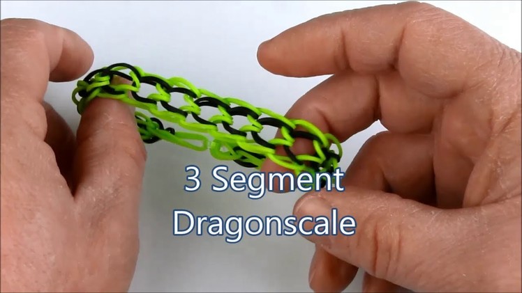 How to make the 3 Segment Dragonscale bracelet on the Rainbow Loom