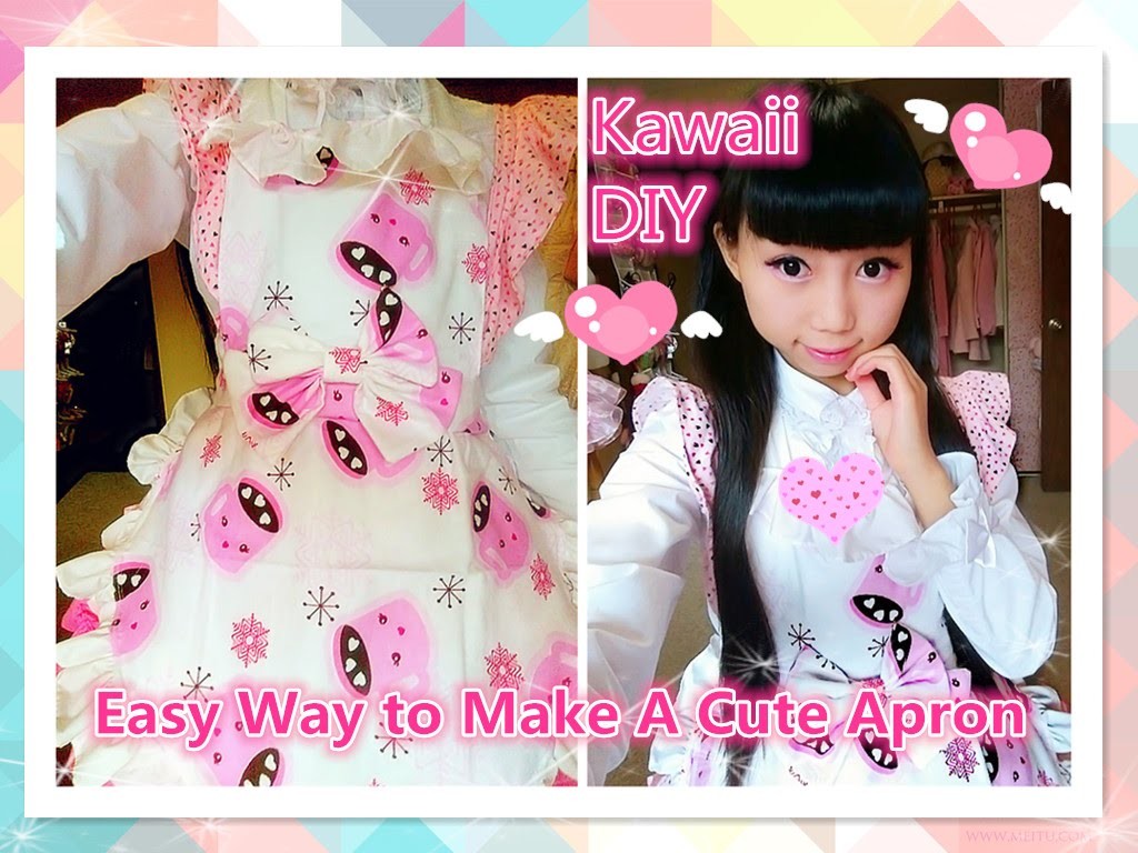 Kawaii DIY - Easy Way to Make A Cute Maid Apron (costume and cosplay) ^^