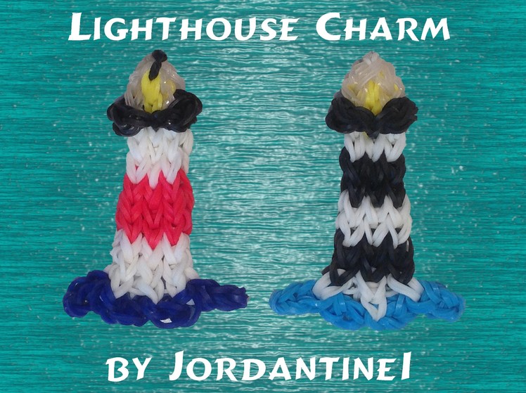 New Lighthouse Figure Charm - Rainbow Loom, Crazy Loom, Fun Loom, Wonder Loom