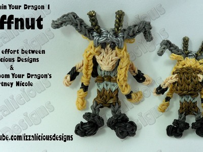 Rainbow Loom - Ruffnut from HTTYD1 Action Figure.Charm © Izzalicious Designs 2014