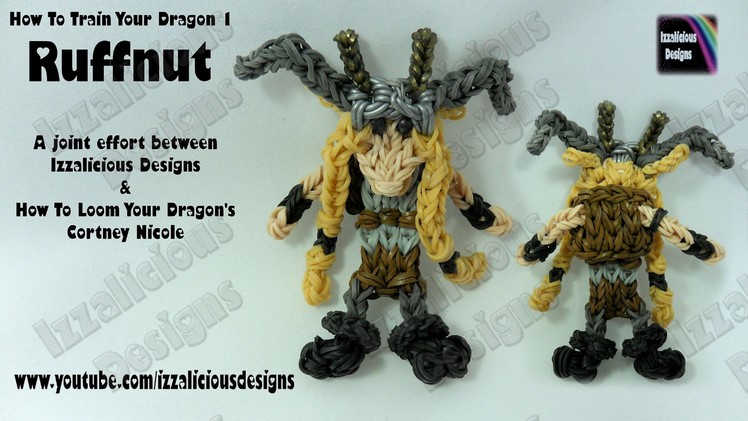 Rainbow Loom - Ruffnut from HTTYD1 Action Figure.Charm © Izzalicious Designs 2014