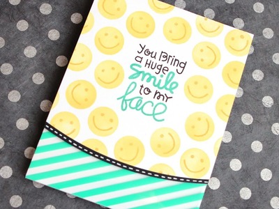 Smiley Face Card (ft. Paper Smooches stamps)